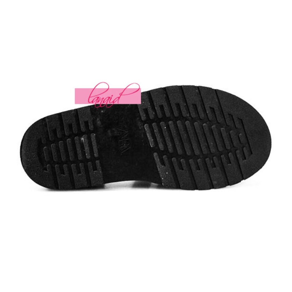 Zara Thick Sole Fisherman Sandals White Black Chunky Cut-Outs Strappy Flats 9 - Picture 12 of 15